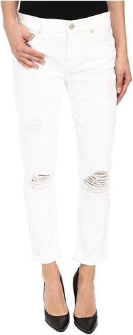 7 For All Mankind Women's Destroyed Josefina Boyfriend Mid Rise Jeans in Saudi Arabia