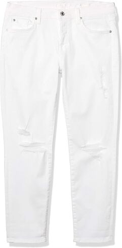 7 For All Mankind Women's Destroyed Josefina Boyfriend Mid Rise Jeans in Saudi Arabia