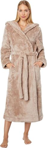 SKIN Women's Wynter Hooded Robe Dusty Pink in Kuwait