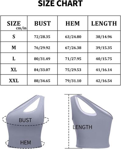 One Shoulder Sports Bra for Women,Medium Support Longline Yoga Bras Workout Tank Tops Running Wear in Kuwait