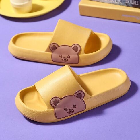 Cute Bear Cloud Slippers for Women and Men Recovery Slides Maternity Outdoor Indoor Sandals House Slides EVA Cushion Comfy Form Slides Light Weight Non Slip Pillow Shoes Beach Sandal Easy to Clean in Saudi Arabia