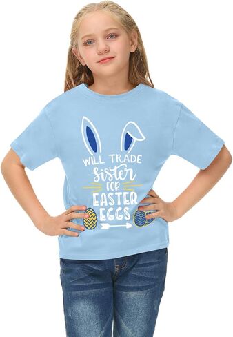 BesserBay Boys and Girls Funny Easter Bunny T-Shirt 1-10 Years in Saudi Arabia