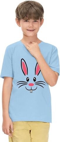 BesserBay Boys and Girls Funny Easter Bunny T-Shirt 1-10 Years in Saudi Arabia
