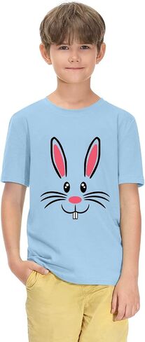 BesserBay Boys and Girls Funny Easter Bunny T-Shirt 1-10 Years in Saudi Arabia