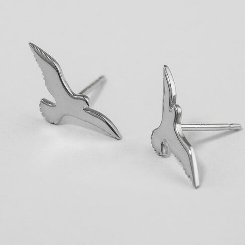 Boma Jewelry Sterling Silver Soaring Bird Stud Earrings in Saudi Arabia