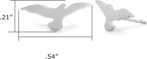 Boma Jewelry Sterling Silver Soaring Bird Stud Earrings in Saudi Arabia