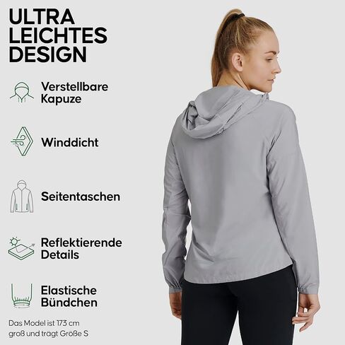 سترة DANISH ENDURANCE النسائية الواقية من الرياح، بغطاء للرأس، خفيفة الوزن، ومسامية in Kuwait