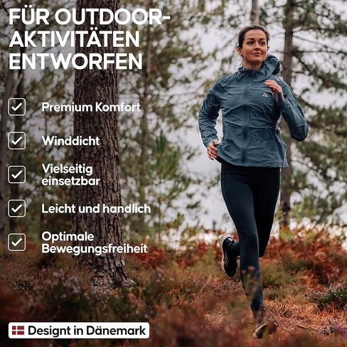 سترة DANISH ENDURANCE النسائية الواقية من الرياح، بغطاء للرأس، خفيفة الوزن، ومسامية in Kuwait