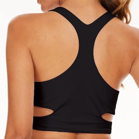 RAYPOSE حمالات صدر رياضية منخفضة التأثير للنساء بدون أسلاك داخلية للاستخدام اليومي بالإضافة إلى حجم كبير بدون أكمام مع حمالات صدر مدمجة في صالة الألعاب الرياضية واليوجا in Saudi Arabia