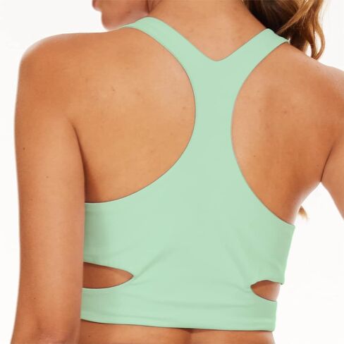RAYPOSE حمالات صدر رياضية منخفضة التأثير للنساء بدون أسلاك داخلية للاستخدام اليومي بالإضافة إلى حجم كبير بدون أكمام مع حمالات صدر مدمجة في صالة الألعاب الرياضية واليوجا in Saudi Arabia