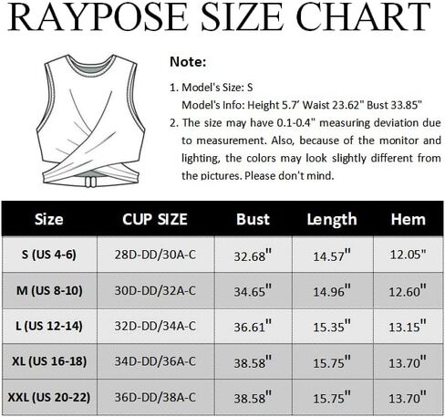 RAYPOSE حمالات صدر رياضية منخفضة التأثير للنساء بدون أسلاك داخلية للاستخدام اليومي بالإضافة إلى حجم كبير بدون أكمام مع حمالات صدر مدمجة في صالة الألعاب الرياضية واليوجا in Saudi Arabia