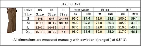 تنورة نسائية طويلة كاجوال من SUNNOW بتفاصيل بنجي، تنورة طويلة بفتحة أمامية مبالغ فيها مع جيوب in Kuwait