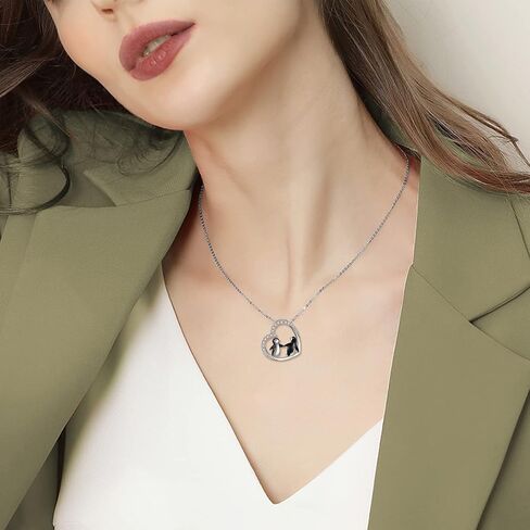 URONE Penguin Necklace and Earrings Sterling Silver Penguin Jewelry Gifts for Women Girls in Saudi Arabia