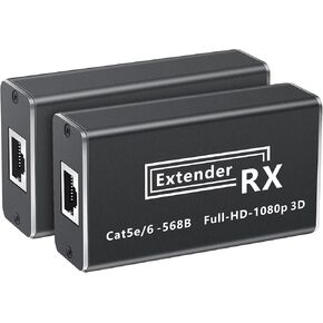 avedio links HDMI Extender 500ft/150m, 1080p@60Hz Local Loop Out, HDMI Extender Over Ethernet Single Cat5E/6/7 Cable, HDMI Over Ethernet Supports 3D, EDID Copy, HDMI 1.4, HDCP 1.4, IR Control, DTS-HD