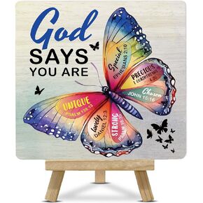 Spiritual Butterfly Gifts for Women, Christian Inspirational Gifts, Birthday Friendship Gifts for Women - D14