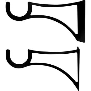Village Wrought Iron Curtain Rod Brackets for .75 Inch Rods