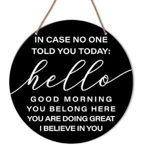 High Middle School Classroom Wall Sign, Classroom Inspirational Wall Decor Motivational Classroom Teacher Hanging Sign Decoration, in Case No One Told You Today Sign