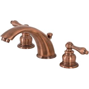 Kingston Brass KB976AL Victorian Widespread Bathroom Faucet, Antique Copper, 10 x 5.75 x 4.06