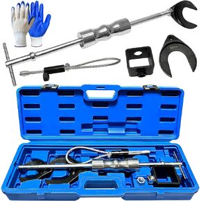 Inner CV Joint Puller Slide Hammer Front Wheel Drive Axle Half Shaft Removal Tool Kit, CV Axle Removal Tool 10 Pounds Heavy Duty Slide Hammer 63mm 48mm CV Joint Fork Adapter Attachments
