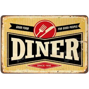 AOYEGO Cinema Tin Sign,Tickets Here Pop Corn and Movie Now Showing Vintage Metal Tin Signs for Cafes Bars Pubs Shop Wall Decorative Funny Retro Signs for Men Women 8x12 Inch