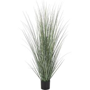 Deco 79 Faux Foliage Onion Grass Artificial Plant Tall with Black Plastic Pot, 26" x 26" x 61", Green