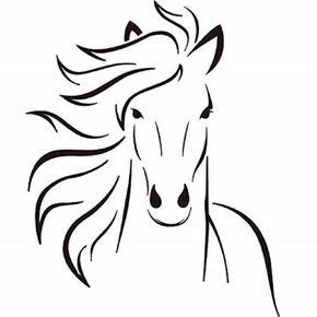 BooDecal Mustang Horse Silhouette Wall Decal Mural Decor for Bedroom Kids Room Playroom 22 inches x 27.5 inches