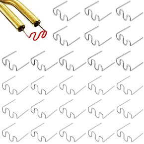 Hot Staples Wave Shape Aorplim 1000 Pcs 0.6/0.8 mm Bumper Repair Welding Wire, Plastic Welder Staples Bumper Welding Wire, Applicable for Most Cars ABS Plastic Welding Hot Melt Repair