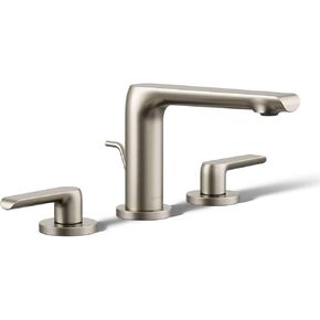 KOHLER K-97352-4-BN Avid® Widespread Bathroom Sink Faucet with Lever Handles in Vibrant Brushed Nickel