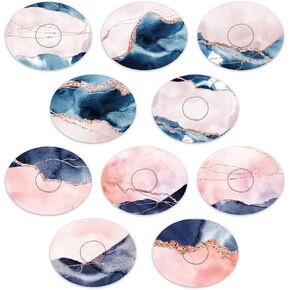 Dexcom adhesive mix Design - Adhesive Patches with split backing, easy to apply x 10 Pack -Rose Gold swirl (Dexcom G7)