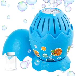 Bubble Machine, Automatic Dinosaur Egg Bubble Maker for Kids Toddlers Outdoor Indoor Play,Bubble Blower with Solution, Toy Gift for Little Boys Girls
