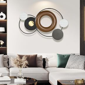 HAVFIFK Metal Wall Art,Modern Metal Wall Decor 3D Wall Sculptures Handmade Wall Hanging Wall Decor for Living Room/Dinning Room/Bedroom/Entryway/Hallways/Fireplaces