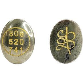 Natural Pyrite Zibu Coins Attract Money Luck Cash Flow Wealth Catcher Crystal Oval Protective Negativity Pocket Stone Money Magnet Good Willpower Grounding