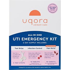 Urinary Tract Infection Emergency Kit, UTI Pain Relief, UTI Infection Control, UTI Test Strips, Kit