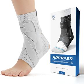 Ankle Brace for Women & Men - Ankle Support Sprained Ankle Brace for Achilles,Tendon,Sprain,Injury Recovery,Ankle Support Brace for Running, Basketball, Football (Black,L,Left)