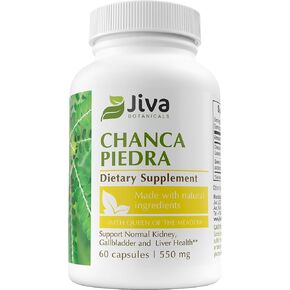 Chanca Piedra Supplement - 550 mg per Serving - Organic 500mg Extract with 50mg Queen of The Meadow - Herbal Cleanse Support for Kidney, Gallbladder & Normal Liver - 2 Months Supply