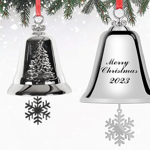 Kyoryuger Christmas Bells Set of 4 Shabby Cow Bells Christmas Bell Ornaments for Christmas Tree Christmas Wreath Hanging Decorative Bells for Doors Walls Windows Rustic Cow Bell Golden in Saudi Arabia