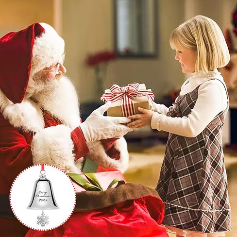 Kyoryuger Christmas Bells Set of 4 Shabby Cow Bells Christmas Bell Ornaments for Christmas Tree Christmas Wreath Hanging Decorative Bells for Doors Walls Windows Rustic Cow Bell Golden in Saudi Arabia