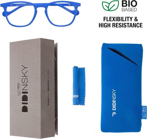 readers presbyopia reading glasses anti blue light for men and women. Rubber touch, flexible temples and anti-reflective lenses. Klein +3.0 - TATE BIO in Saudi Arabia
