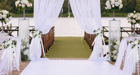 Wedding Aisle Decorations Pew Flowers,6 Pcs Artificial Rose Flower Chair Decoration Church Celebration Fake Flower Props for Wedding Party Party Photography in Kuwait