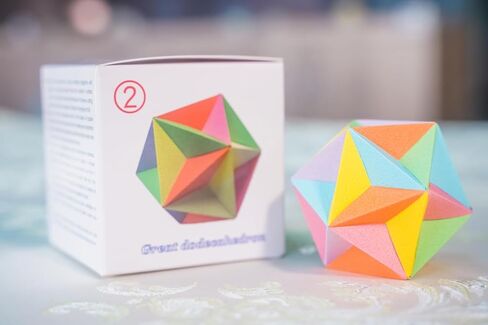 نسج متعدد السطوح متعدد السطوح المواد الصلبة الهندسية ثلاثية الأبعاد نموذج ورقي DIY نموذج رقم 2: ألغاز أوريغامي اثنا عشري رائعة بأنماط هندسية من الورق، تتضمن مجموعة واحدة من المواد كمكافأة in Kuwait