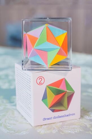 نسج متعدد السطوح متعدد السطوح المواد الصلبة الهندسية ثلاثية الأبعاد نموذج ورقي DIY نموذج رقم 2: ألغاز أوريغامي اثنا عشري رائعة بأنماط هندسية من الورق، تتضمن مجموعة واحدة من المواد كمكافأة in Kuwait