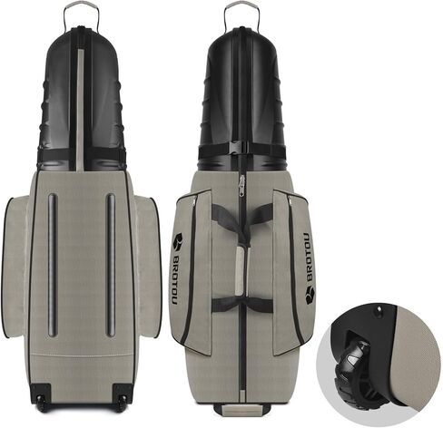 BROTOU Golf Travel Bags for Airlines with Tank Wheels and ABS Hard Shell Top Golf Club Travel Case Waterproof Oxford Fabric Protect Golf Clubs Large Capacity and Easy to Maneuver in Kuwait