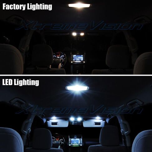 مصباح LED داخلي XtremeVision لسيارة Honda Odyssey 2005-2010 (11 قطعة) طقم LED داخلي أبيض نقي + أداة تثبيت in Kuwait