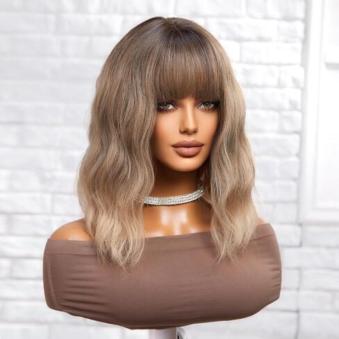 HAIRCUBE 80's طويل مجعد فاتح ذهبي بني باروكة شعر مستعار للحفلات التنكرية زي البالغين الرجال شعر طبيعي in Kuwait