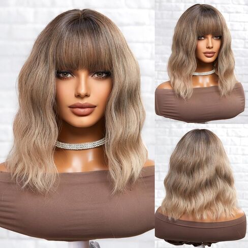 HAIRCUBE 80's طويل مجعد فاتح ذهبي بني باروكة شعر مستعار للحفلات التنكرية زي البالغين الرجال شعر طبيعي in Kuwait