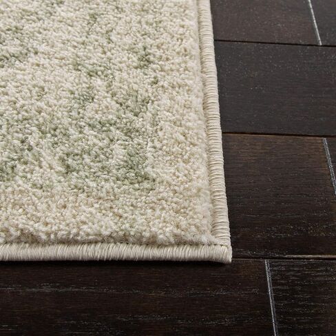 SAFAVIEH Adirondack Collection 6' Square Ivory / Sage ADR109V Oriental Distressed Non-Shedding Living Room Bedroom Dining Home Office Area Rug in Saudi Arabia