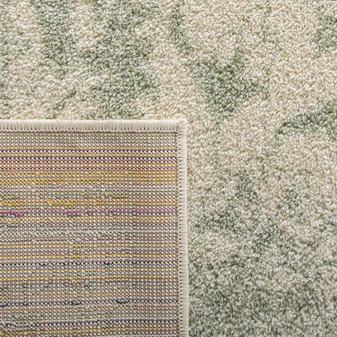 SAFAVIEH Adirondack Collection 6' Square Ivory / Sage ADR109V Oriental Distressed Non-Shedding Living Room Bedroom Dining Home Office Area Rug in Saudi Arabia