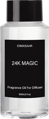 24K Magic Hotel Collection Diffuser Oil والروائح المنزلية الفاخرة - زيت ناشر سحري 24K 150 مل - الحمضيات والبرغموت والياسمين - زيت ناشر الروائح العلاجية - زيوت عطرية سحرية 24K للناشر in Kuwait
