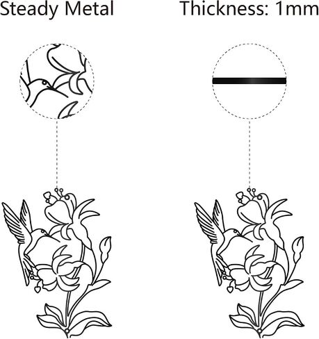 CREATCABIN Dandelion Metal Wall Art Iron Flower Wall Decor Hanging Black Hollow Out Symmetry Silhouette Ornament Iron Sign for Yoga Studio Indoor Outdoor Home Office Decoration Gift Black 11.8x6Inch in Saudi Arabia