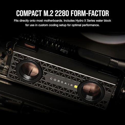 Corsair MP700 PRO 2TB M.2 PCIe Gen5 x4 NVMe 2.0 SSD - M.2 2280 - قراءة تسلسلية تصل إلى 12400 ميجابايت/ثانية - TLC NAND عالي الكثافة - أسود in Saudi Arabia